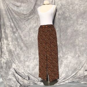 Animal Print Wide Leg Pants